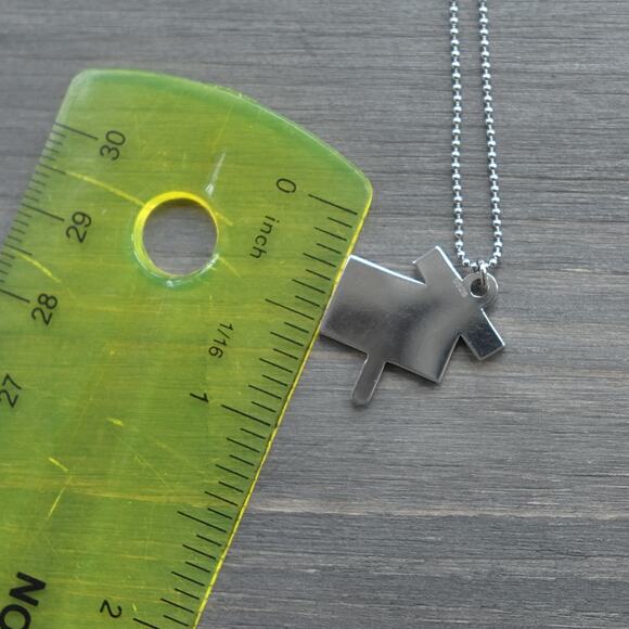 Sterling Silver 925 FOR SALE SOLD Pendant Necklace Realtor Gift Ball Chain S925 - Picture 6 of 7